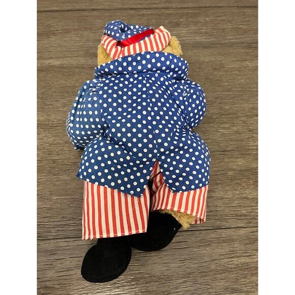 Americana Patriotic 4th of July, Memorial Day Bear Plush w/ Hang Tag - Picture 3 of 4